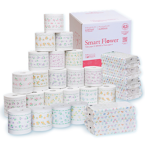 トイレットペーパー「Ｓｍａｒｔ　Ｆｌｏｗｅｒ」