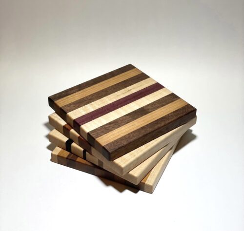 KOMA「若い衆作品」　寄木細工コースター